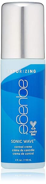 AQUAGE SONIC WAVE CONTROL CREME, NOURISH AND STRENGTHEN HAIR, ORGANIC BLEND OF SEAWEEDS AND ALGAE, TAME UNRULY HAIR AND DEFINE SHAPE, 4 OZ