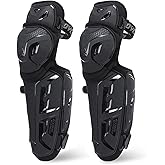 SCOYCO Motorcycle Knee Pads for Men - CE Level 1 Motocross Knee Shin Guards Protective Gear with 45°-180° Knee Flexibility Design and Adjustable Elastic Bands