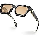 VISOONE Fashion 100% UV400 Protection Rectangle TR90 Y2K Sunglasses Accessories for Women Men RIVER