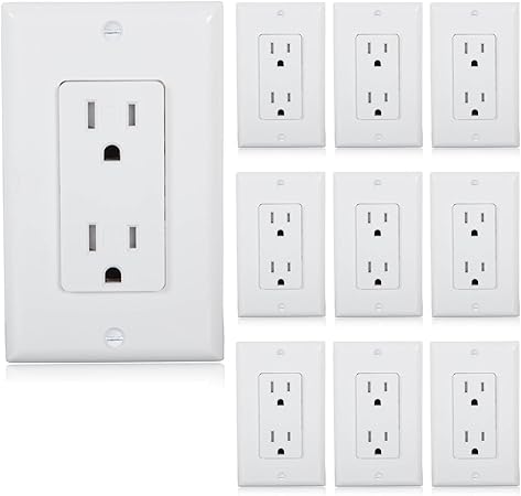 Maxxima Tamper Resistant Duplex Receptacle Standard Decorative