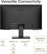 KOORUI 24 Inch FHD 1920x1080 100Hz Monitor, Built-in Speakers, VESA Mount, HDMI view 7