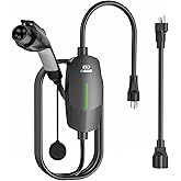 EVDANCE EV Charger Level 1 - Portable J1772 Charger with 25FT Charging Cable, Electric Car Charger for Home, 16A 240V NEMA 6-