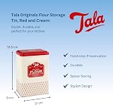 Tala Originals Red Flour Storage Tin 12.5x9.3 cm Durable Kitchen Container view 2