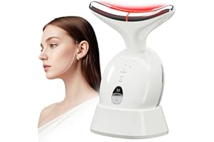 Red Light Therapy Device for Face, 7 Color LED Face Massager tool for Skin Lifting & Firming, 3 Modes Neck Facial Massager fo