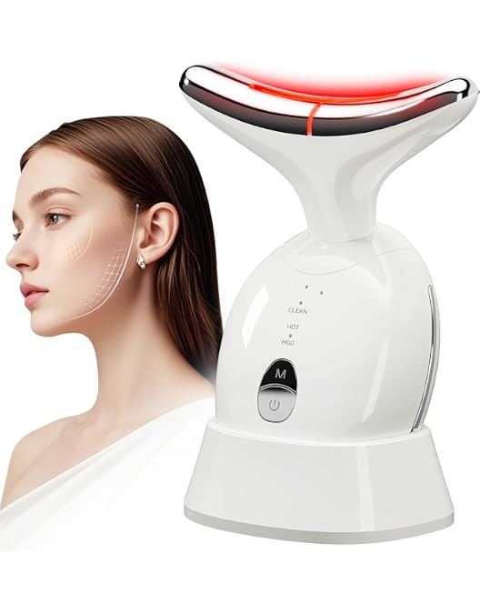Appareil De Rajeunissement Peau GLO24K Pour Visage Et Cou - Gel Inclus - Neuf (États-Unis)