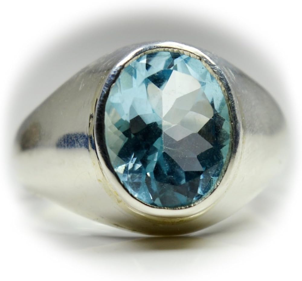 55carat Natural Blue Topaz Silver Ring For Men 4 5 Carat Oval Birthstone Size 4 5 6 7 8 9 10 11 12 13 Amazon Com 55carat Natural Blue Topaz Silver Ring For Men 4 5 Carat Oval Birthstone Size 4 5 6 7 8 9 10 11 12 13 Amazon Com