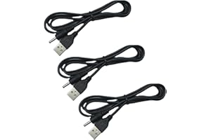USB to DC3.5x1.35mm 2A Fast Charging Cable DC5V Power Cord for Electronics Cameras Speakers 39.37in USB Charging Supply Secur