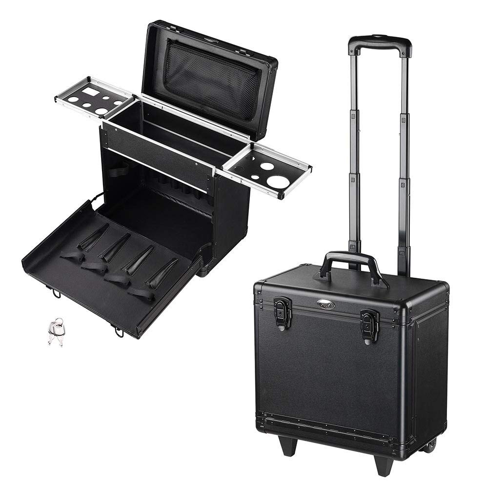 Amazon Com Ampersand Shops Rolling Pro Hair Stylist Travel Case