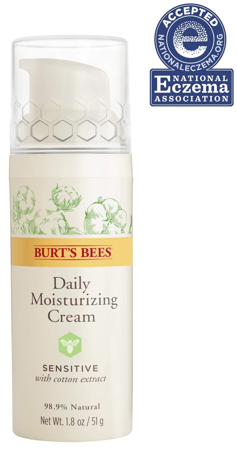Burt's Bees Daily Face Moisturizer Cream for Sensitive Skin, 1.8 Oz (Package May Vary): Beauty