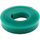 POVOKICI 70 Durometer Silk Screen Printing Squeegee Rubber Blade Roll 6 FT 5x180cm Green Silk Screen Printing Squeegee Blade Polyurethane