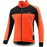 baleaf Men's Winter Jacket Windproof Softshell Thermal Warm Pockets Cycling Running Mountain Biking Cold Weather Gear