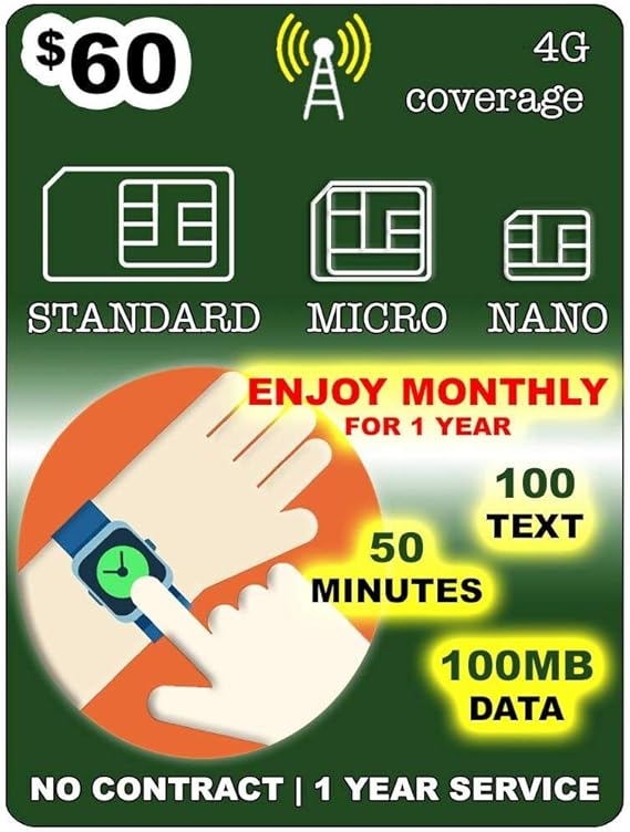 2g gsm sim card for smartwatch