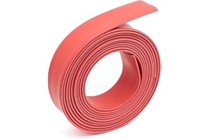 MEYOOZIISU 3/4" Heat Shrink Tubing - 3:1 Ratio Dual Wall Adhesive Lined, Marine Grade, Waterproof Insulation - Electrical Industrial Cable Wire Tube Wrap - Red, 10FT