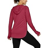 Hiwzffy Women's Sun Protection Shirt UPF 50+ Long Sleeve Hoodie UV SPF T-Shirts Rash Guard Hiking Quick Dry Lightweight