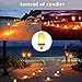 Flame LED Flickering Flame Light Bulbs 3 Modes and Gyro Sensor,1500K True Fire Color,700 Lumens Nature Effect,108pcs 2835 LED Beads Simulated Decorative Light