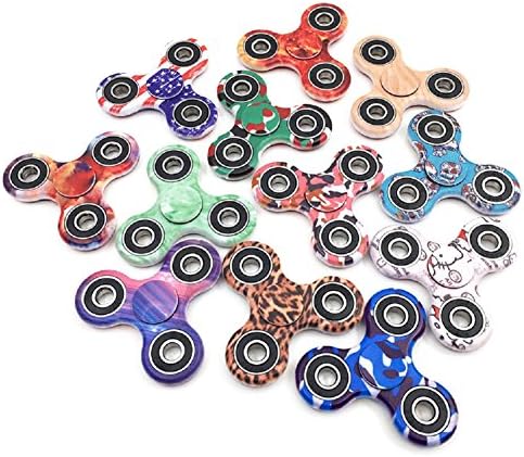 Fidget Spinner,Tutent Camouflage Hand Spinner Anti-Anxiety Tri-Spinner Fidget Toy With Stainless Steel Bearing,12 colors for your choice (#11)