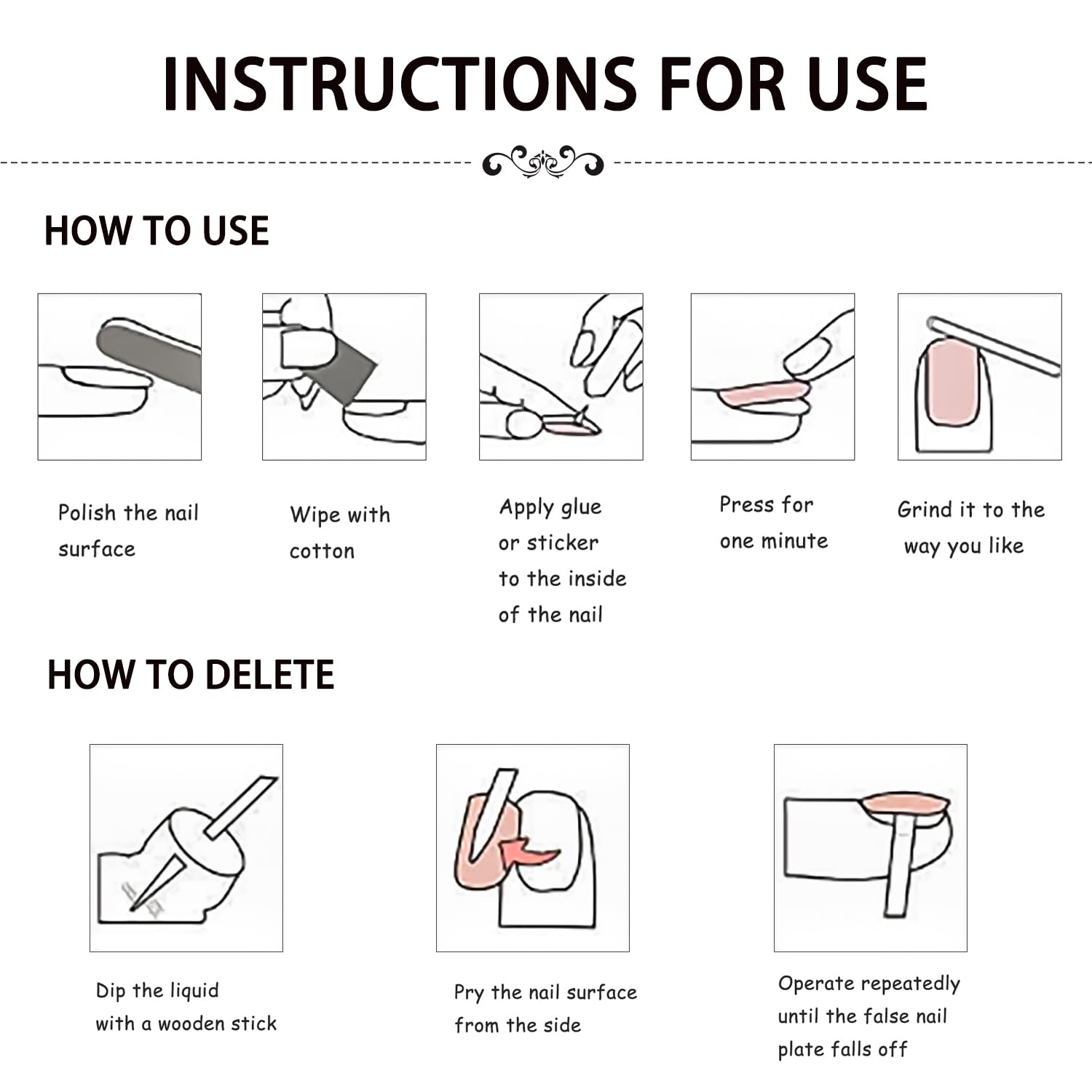 24 Pcs Press on Nails Medium RIICFDD Almond Fake Nails Star Rhinestone Charm Designs Full Cover Stick on Nails Blue Glossy False Nails Glue on Nails for Women Artificial Nails - Image 7