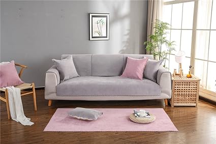 Amazon Com Nhockeric Sofa Cover Waterproof Fabric Cushion Grey