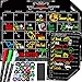 Magnetic Dry Erase Chalkboard Calendar Set for Refrigerator by Kiamyah - Includes Large Monthly Planner Board, Small Grocery/to do List, 3 Top Quality Markers, 24 Fridge Magnets and Big Eraser