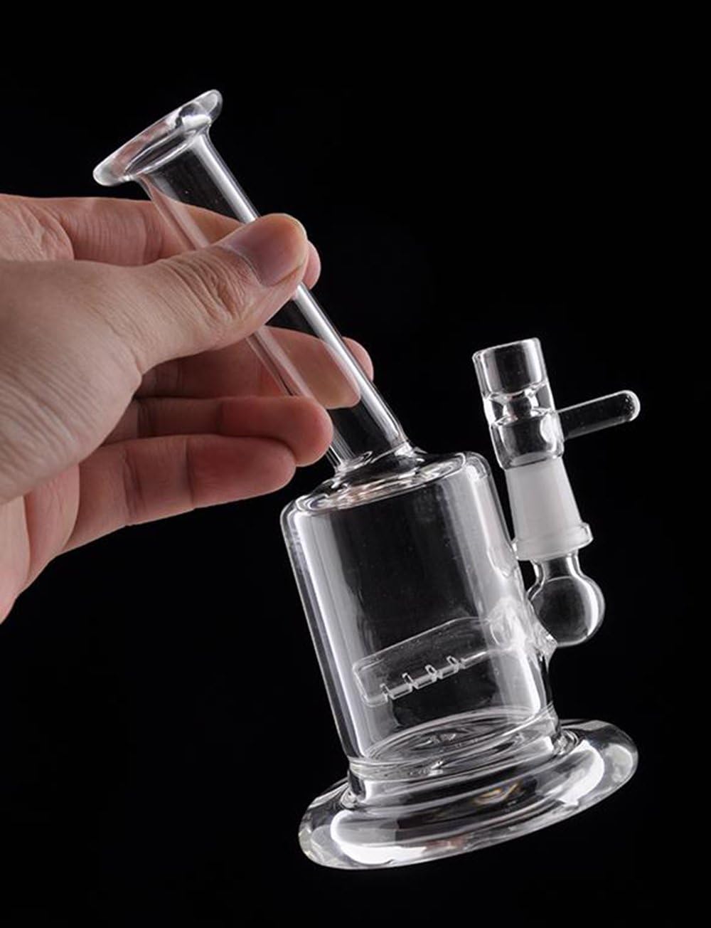 RORA 5.5"Mini Bubbler Bong Vetro Ash Catcher Inline Percolatore Pipa ad