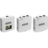 R&Oslash;DE Wireless GO (Gen 3) Compact Wireless Microphone, 32-Bit Float, White | Automatic Level Control, for Phones, Cameras and Computers (White)