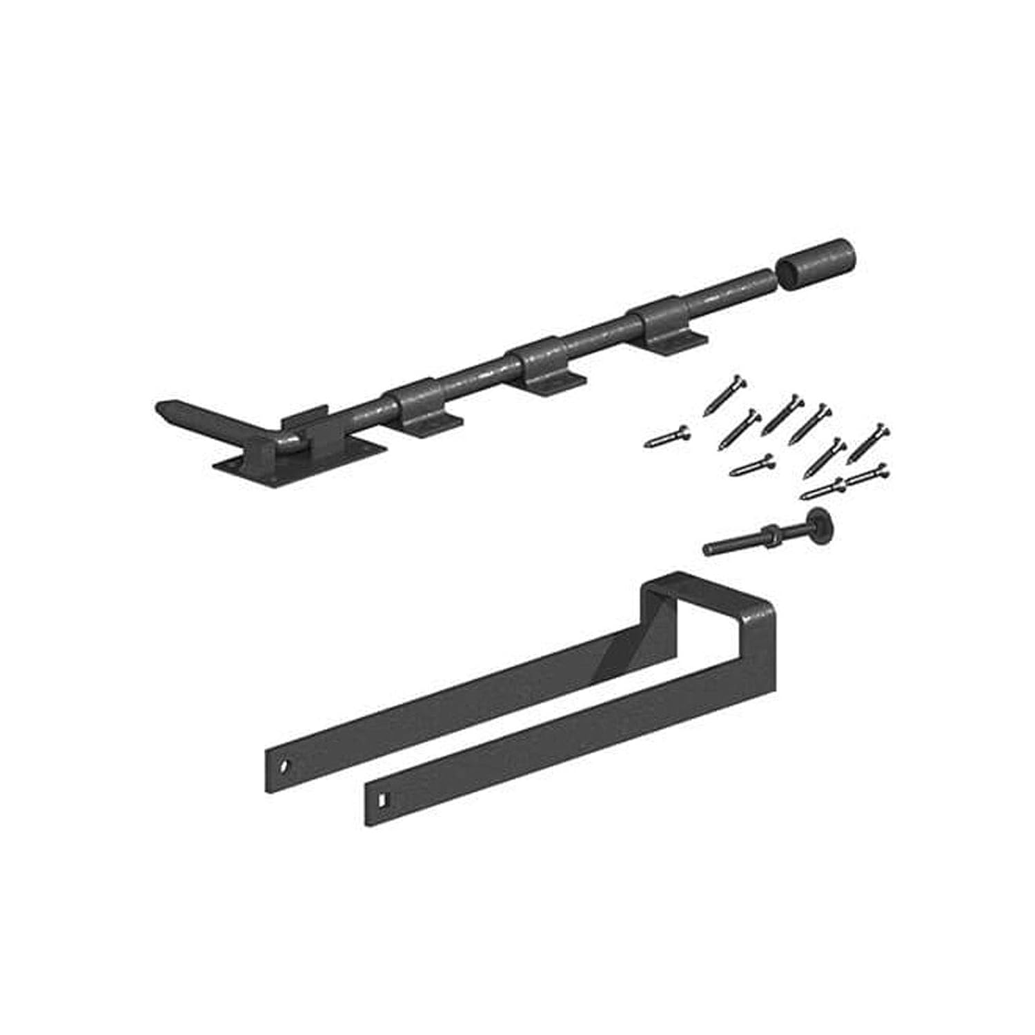Gatemate Double Field Gate Fastener Set with Garage Door Bolt 450mm