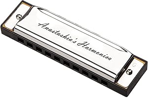 Personalized Harmonica Musical Instrument With Key of C To Give As A Gift To Music Enthusiast, Students, Band Players And Gra