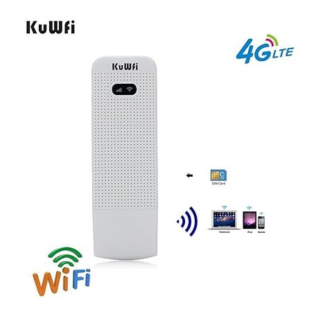 LTE Surfstick, KuWFi 100Mbps 4G LTE beweglicher Wifi Fräser 4G / 3G / 2G USB WiFi Fräser Mobiler drahtloser Netz-Hotspot mit 