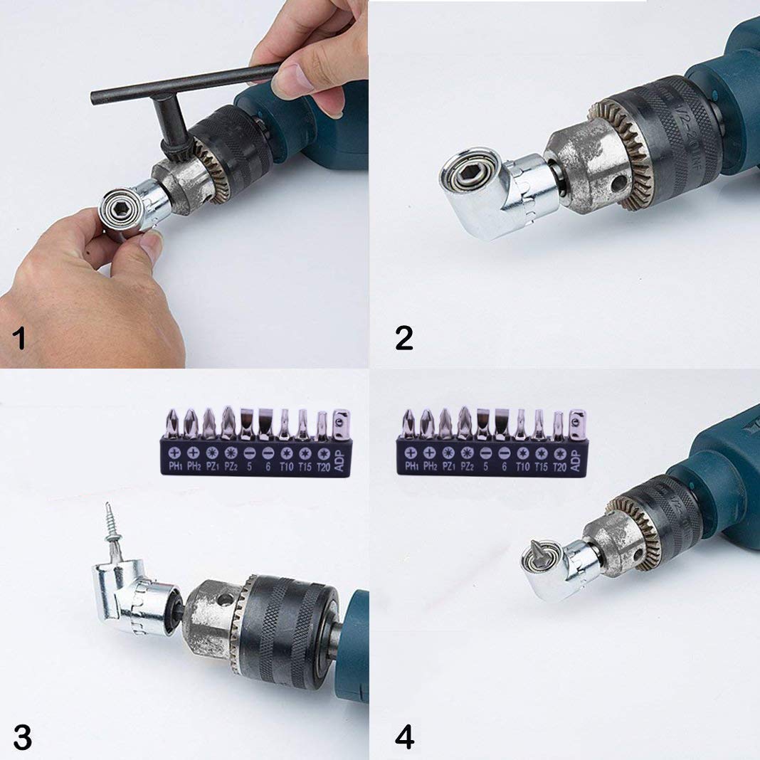 MXiiXM Flexibles Bohrerverlängerung Set | 15-teilig Mit Adaptern & Bithaltern | Für Enge Räume & Schwierige Montagen