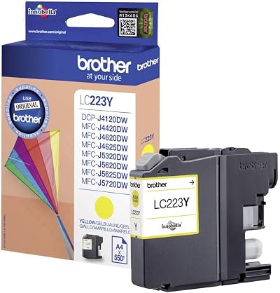 Brother LC223Y Yellow Ink Cartridge High Yield Genuine Supplies