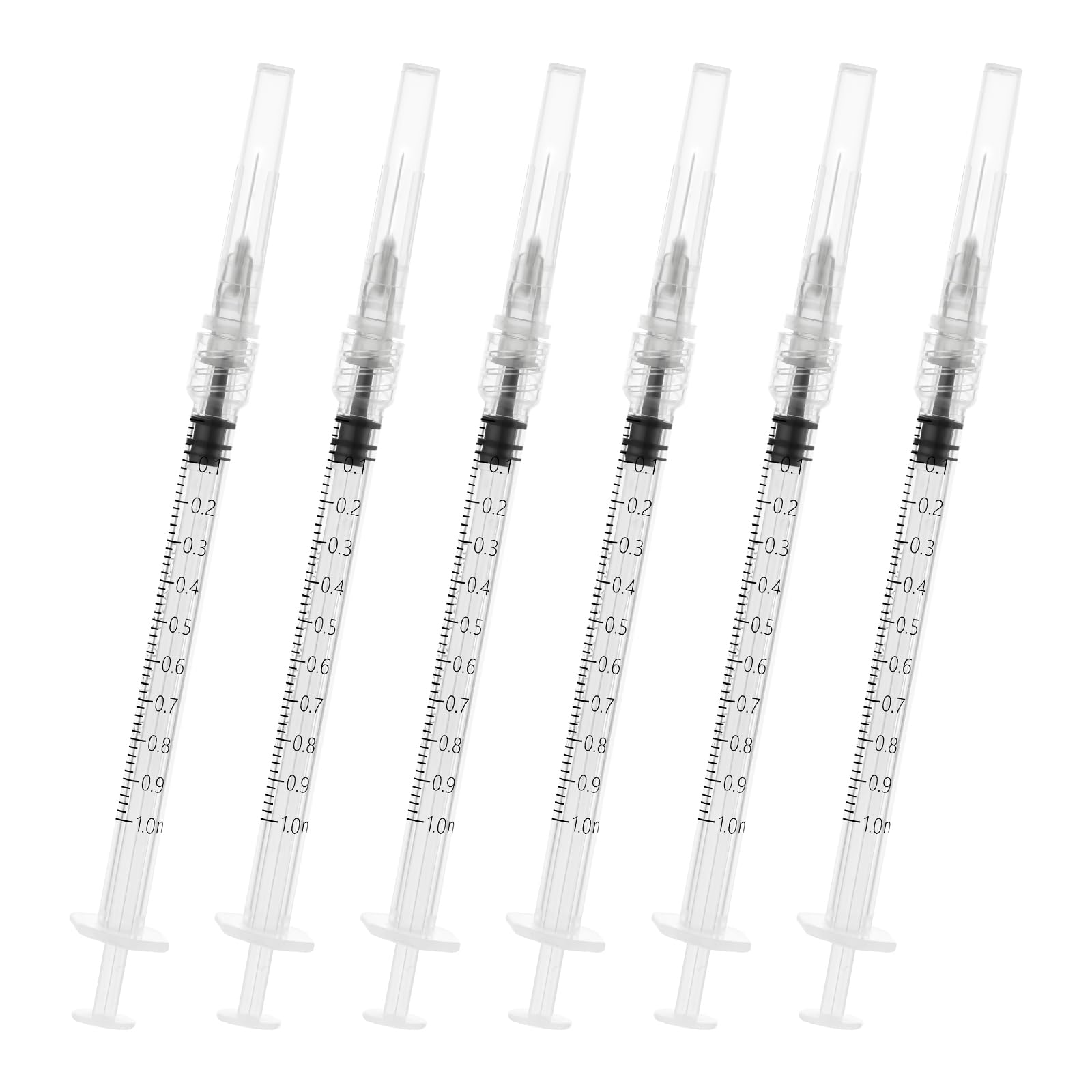 Photo 1 of 1ml/cc Syringes with Needle - 27Ga 1/2Inch Needle,Luer Lock Syringe for Scientific Iaboratories,Disposable Individually Wrapped (100Pack)
