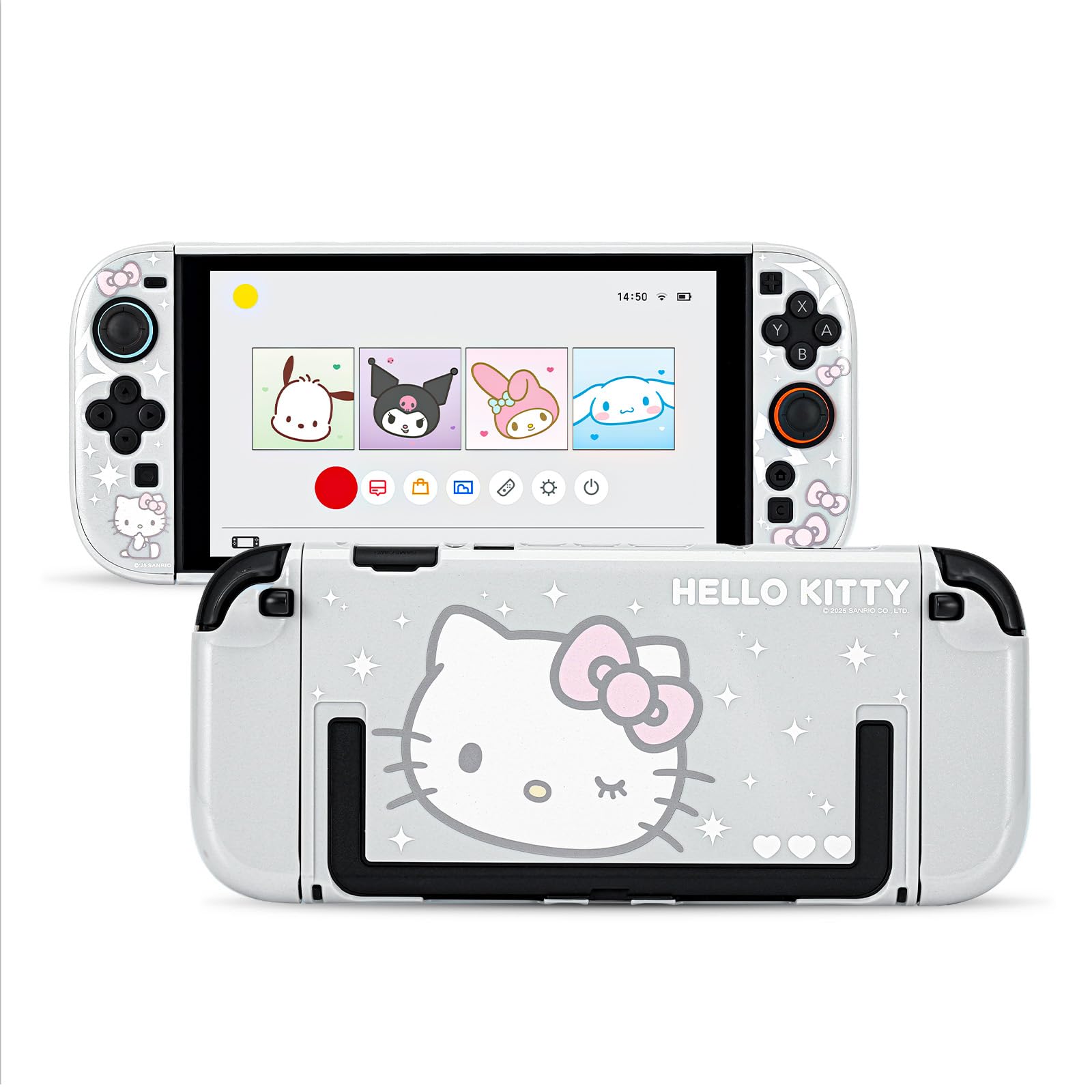 Kuitmor PC Protective Case for Switch 2,Kawaii Switch 2 Cover Case,Anti-Scratch Hard Protective Shell for Switch 2025 - HLK