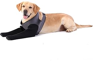 GRETTYTLING Dog Socks to Prevent Licking Paws ，Breathable Leg Sleeve to Stop Licking and Biting,Firm and Secure Protect Wounds Dog Recovery Sleeve Socks (XLarge-Gray)