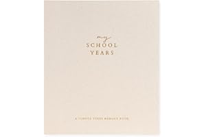 Peachly My School Years Memory Book for Kids & School Photo Album – School Picture Photo Album Childhood Memory Book - School
