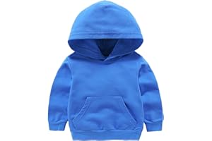 EISHOW Toddler Unisex Baby Hooded Sweatshirt Infant Boys Girls Winter Hoodies Autumn Solid Pullover Pockets Jumper Outfits