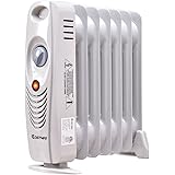 Costway Oil Filled Radiator Heater Mini Portable Electric Room Thermostat 700W