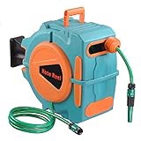 Yescom Retractable Water Hose Reel 65ft Auto Rewind