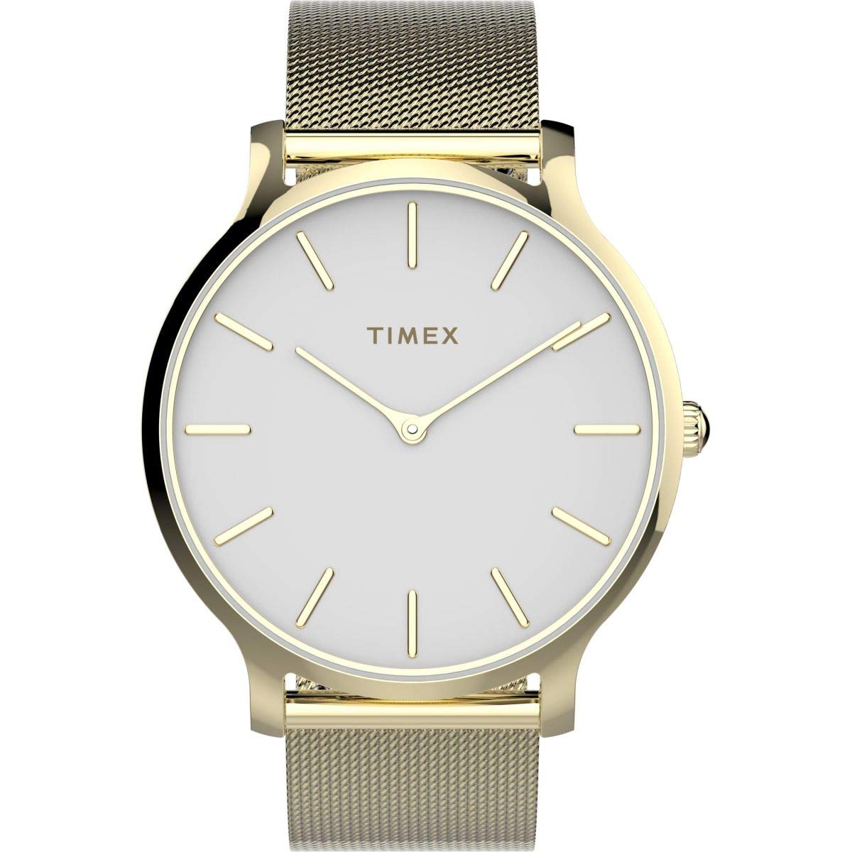 Timex Womens Analogue Quartz Watch with Stainless Steel Strap TW2T74100