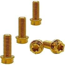 RISON Titanium Bolts Ti Bolt M5x0.8x8 10 12 15 16 18 20 25 30 35 40mm Hex Tapered Socket Head...