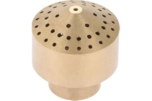 Hicello 1/4" Brass DN8 Fountain Nozzle, Pond Water Spray Head, Garden Column Sprinkler Nozzle, Adjustable Pond Sprinkler Nozzle
