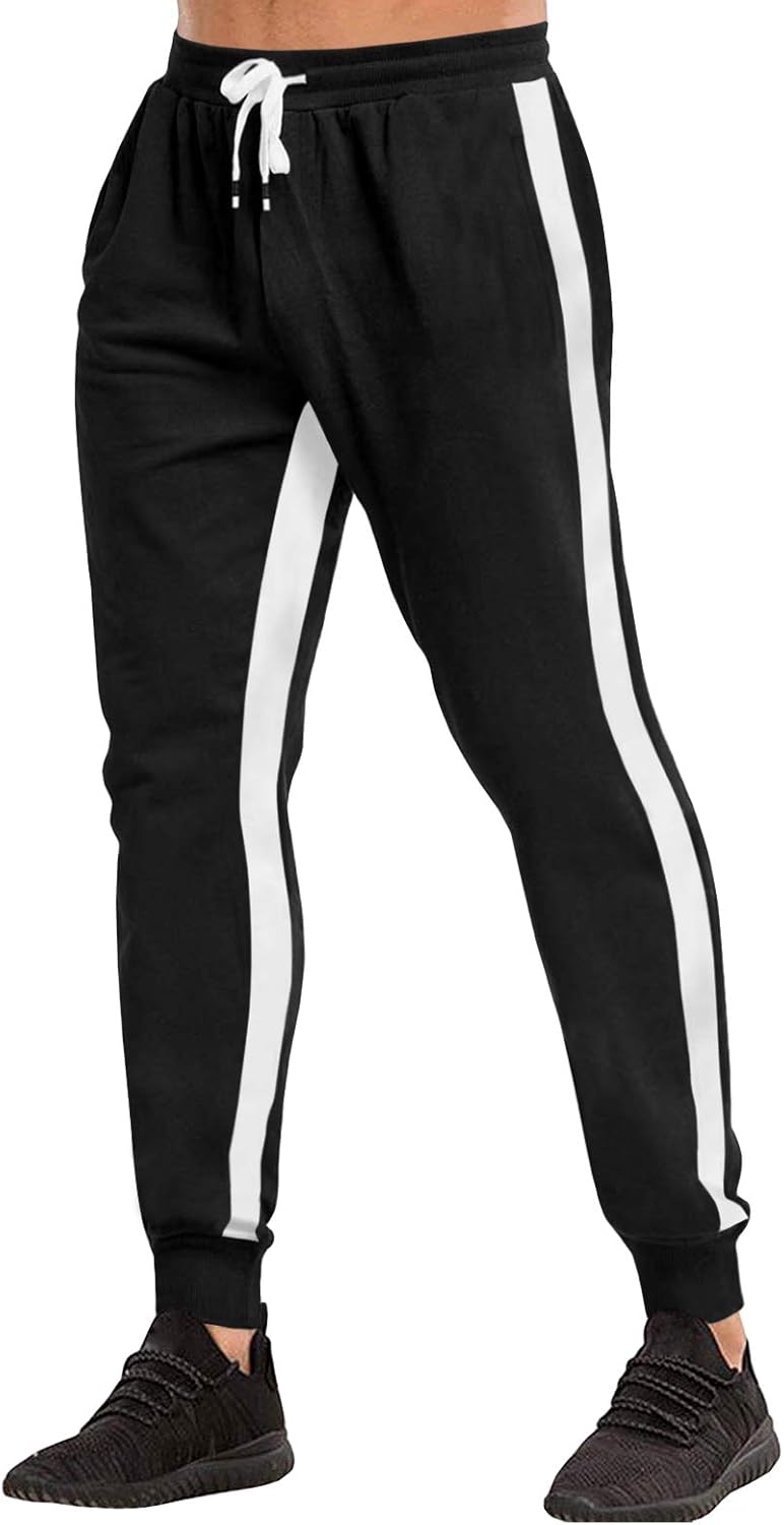 Bnokifin Men's Jogging Bottoms Casual Tracksuit Bottom Cotton Running