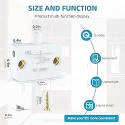 TAKHRWOD 4 X Cabinet Lamp Switch,Cabinet Door