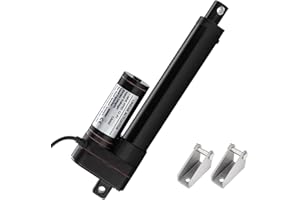 JQDML 6 Inch 6" Stroke Heavy Duty 12V Linear Actuator with Mounting Bracket 3000N/660lbs 5mm/s Linear Electric Actuator IP65 
