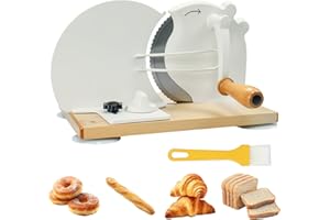 New Upgrade Manual Bread Slicer for Homemade Sourdough Bread,Adjustable Thickness Bread Slicer with Hand Crank,Premium Stainl