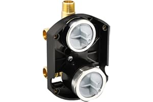 RJDIBAN R22000 Integrated Shower and Diverter Valve, Compatible with D 3-Setting or 6-Setting Integrated Diverter Valve Trim kit, Brass Construction