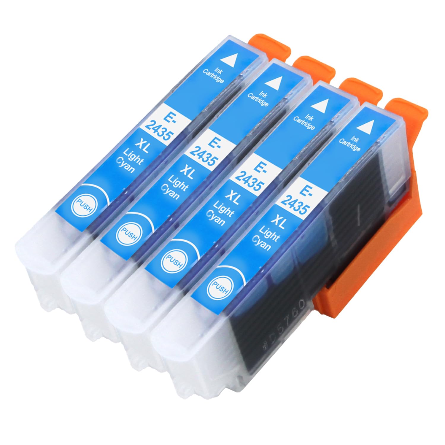 4 Go Inks Light Cyan Ink Cartridges to replace Epson T2435 (24XL Series) Compatible/non-OEM for Epson Expression Photo Printers