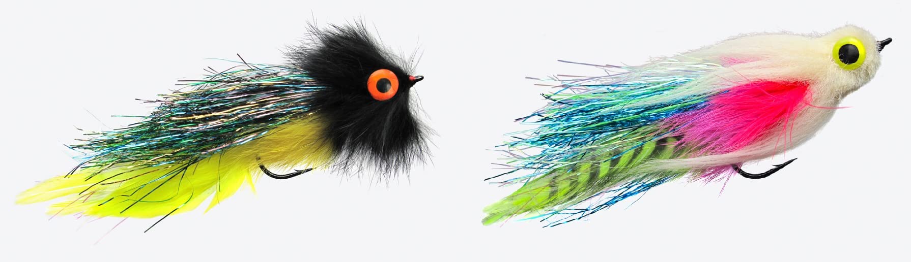 kk Set of 2 Jenzi Predatory Fish Streamer with Eye of Jenzi Approx. 17 cm 6/0 Hooks + Free Petri Heil! Sticker
