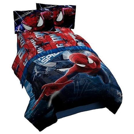 Spiderman Homecoming Twin Full Comforter And Twin Sheet Set With