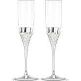 Lenox True Love Glass Flute Pair Clear, 1.25 LB