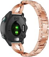 Angersi 20mm Stainless Steel Watch Band Quick Release for Garmin Forerunner 245 view 2